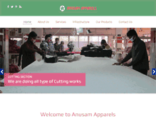 Tablet Screenshot of anusamapparels.com